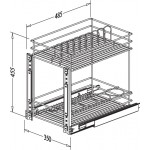 Utility Pull Out Basket with Soft Closing (400mm)